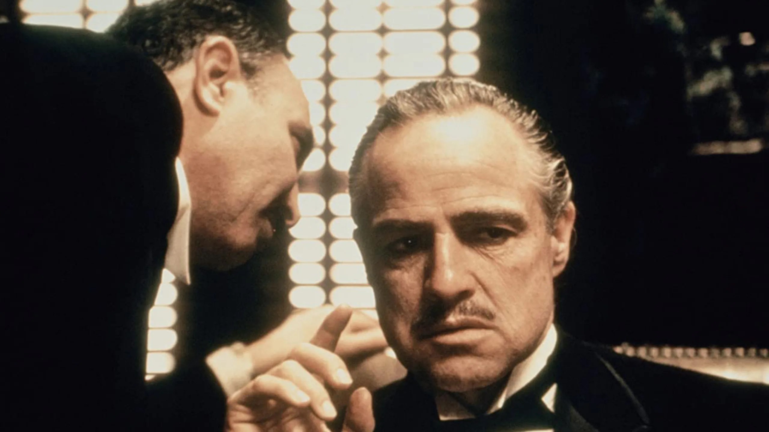 Vito Corleone (Marlon Brando) en El Padrino