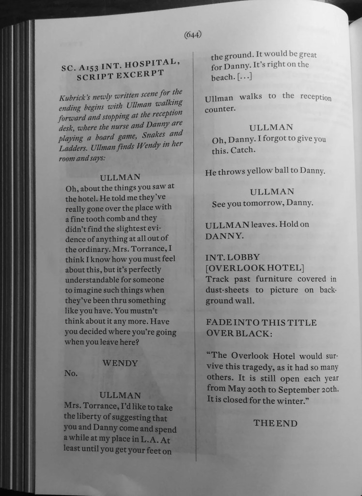Final alternativo de El Resplandor / The Shining
