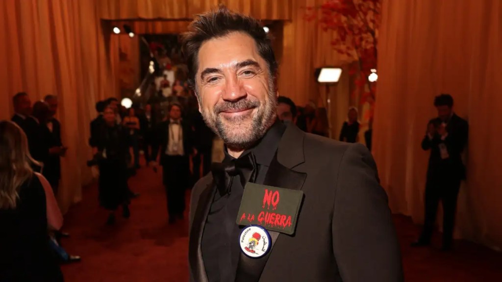 Javier Bardem lanzó pullas políticas en los Óscar 2026: "No a la guerra, Palestina libre".